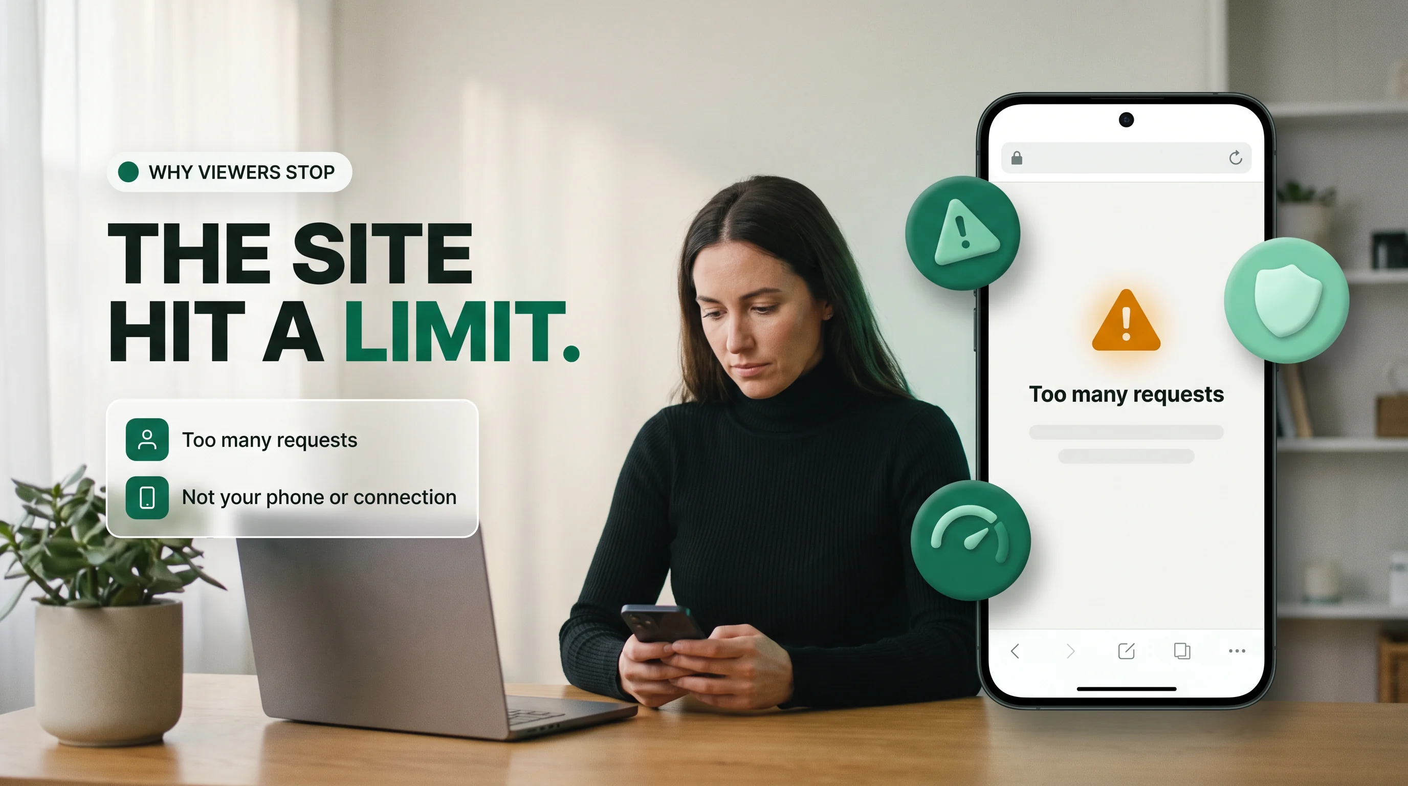 Why viewer sites stop: too many requests, the site hit a limit, not your phone or connection